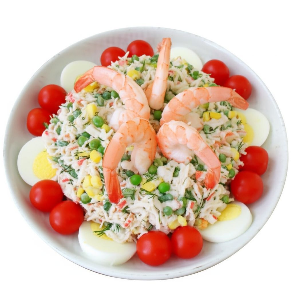 Simple Crab and Shrimp Salad