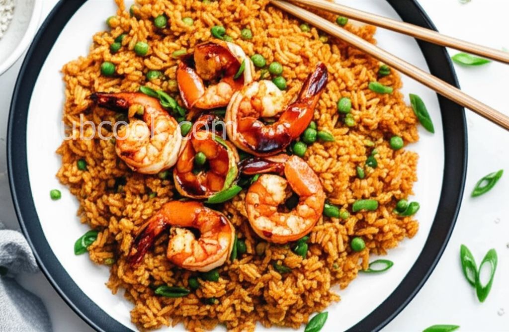 Spicy Shrimp Fried Coconut Rice