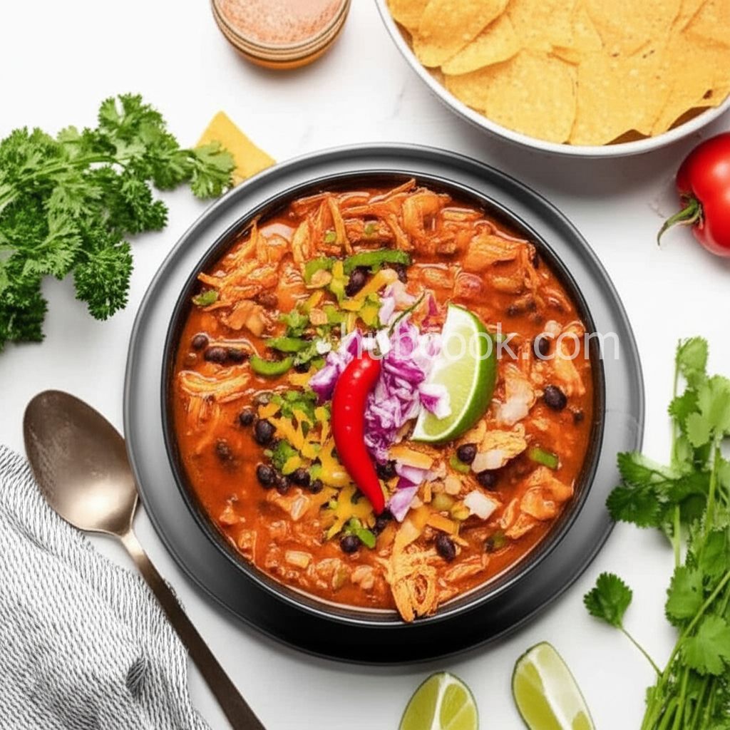 5 Ingredient Chicken Taco Soup