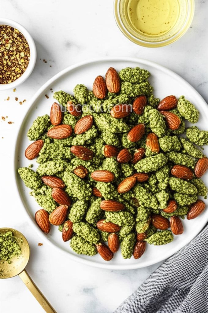 Basil-Pesto Almonds