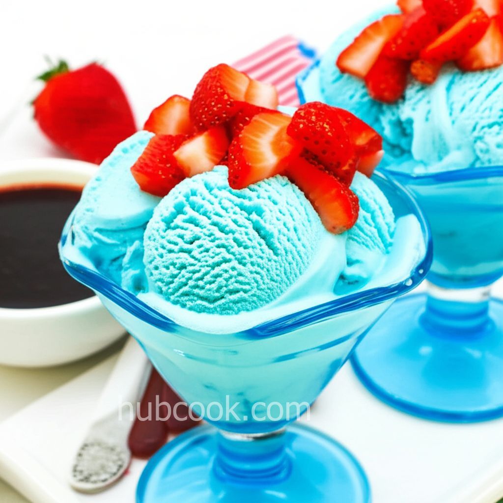 Blue Marshmallow Sundaes