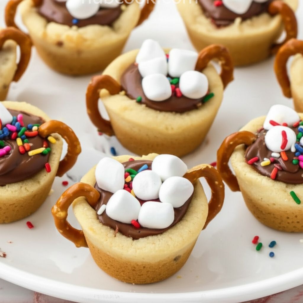 Hot Chocolate Cookie Cups