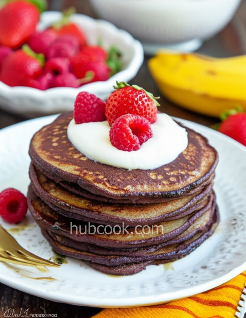 Zucchini Cocoa Pancakes