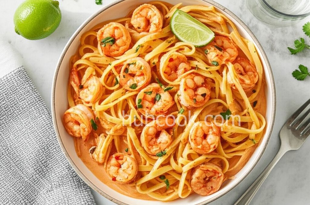 Creamy Bang Bang Shrimp Pasta