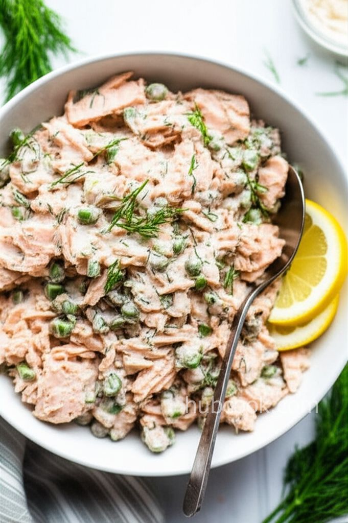 Flaked Salmon Salad with Dijon, Lemon, and Capers