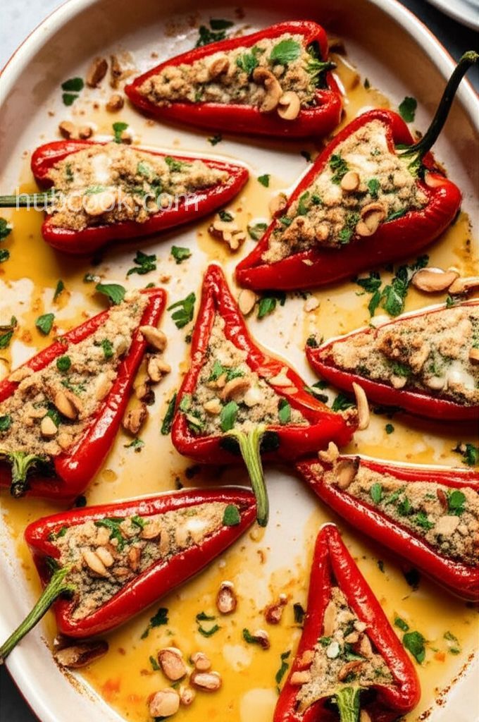 Sausage-Stuffed Piquillo Peppers