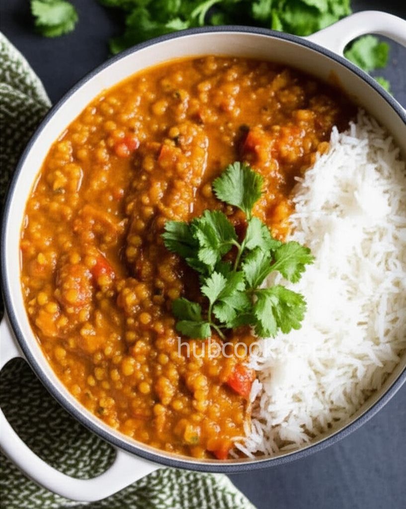 Vegetarian Red Lentil Coconut Curry