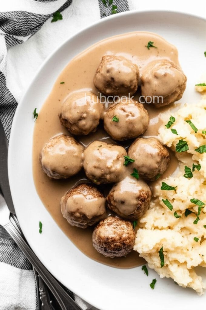 Grandma's Swedish Meatballs and Gravy