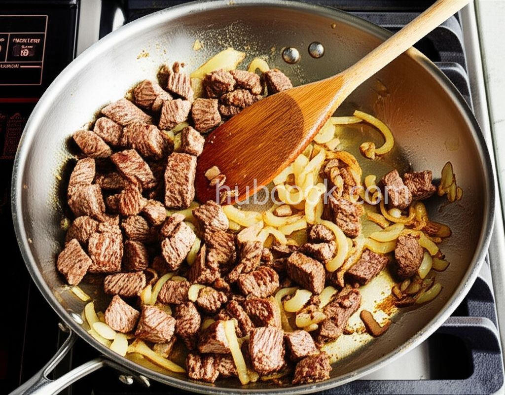 Creamy Beef Tips with Egg Noodles