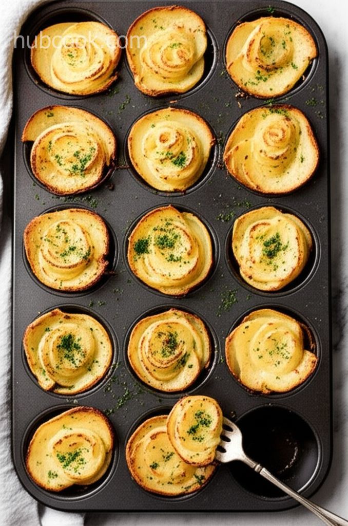Muffin Tin Potatoes Gratin