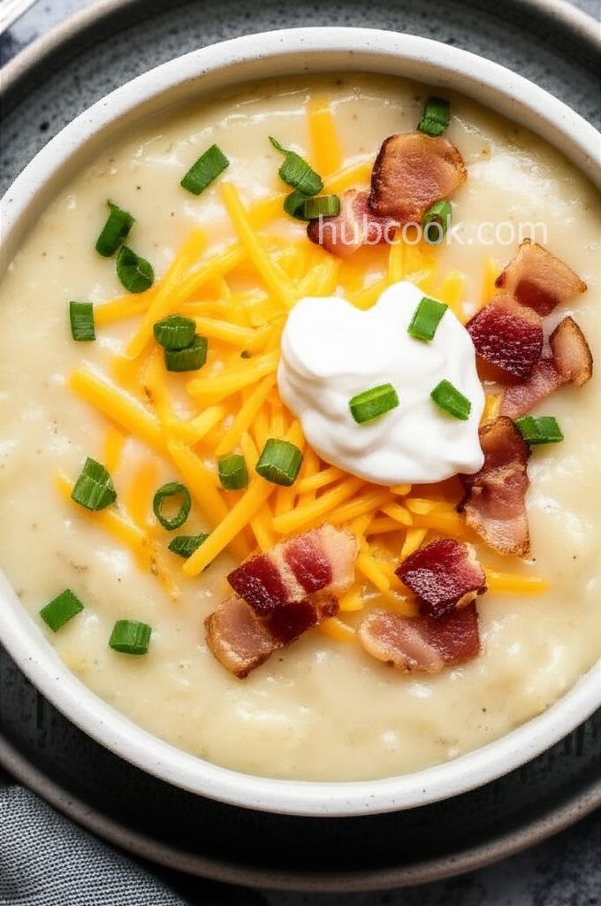 Slow Cooker Loaded Potato Soup
