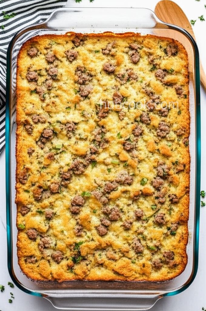 Mama's Cornbread and Sausage Turkey Dressing